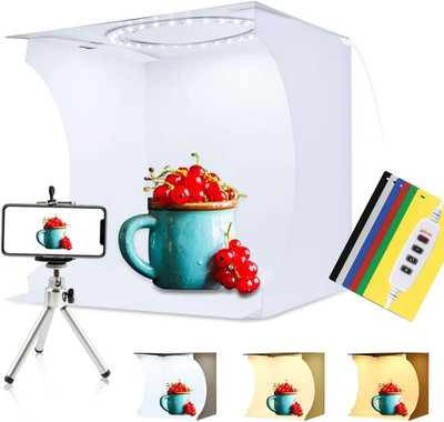30Cm Ring Light Photo Studio Light Box, Adjustable Portable Photography Shooting
