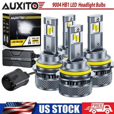 Auxito Led 9004 Headlight Bulbs Hilo Beam Conversion Kit Bright 6500k White 4x Auxito Led 9004 Headlight Bulbs Hilo Beam Conversion Kit Bright 6500k White 4x