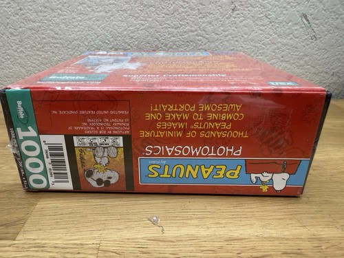 Peanuts Photomosaics Joe Cool Snoopy Woodstock 1000 pc Puzzle Buffalo Games NIB - Picture 4 of 7