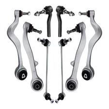 Front Suspension Lower Control Arms Ball Joint Tie Rod For BMW 525i M5 550i E60