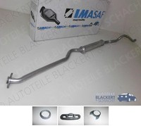 Imasaf Auspuff Mitteltopf + Anbauteile für Opel Kadett D 1.3N + 1.3S 1982-1984