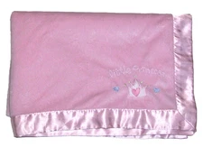 Circo Target Pink Satin Little Princess Baby Blanket Crown Tiara Security Lovey