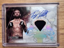 2025 Topps Royalty UFC Tim Elliott Royalty Relic Auto #/25 On Card