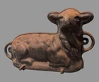 Vintage Griswold Figural Lamb Cast Iron 2 Piece Cake Mold No. 866
