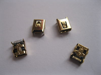 15 pcs Mini USB Jack Socket Female Connector 8 Pin Gold Plated New | eBay