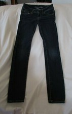 Ladies "American Eagle" Sz 00R W24/L29 Blue/Dstrssed/Super Strtch/Skinny Jeans
