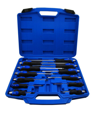 Britool Hallmark 12 Stück Hammer Through Schlagkopf Schraubendreher Set Schlitz PH