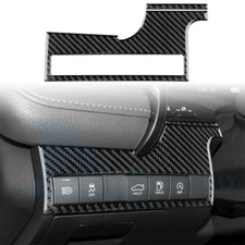 New For Toyota Camry 2018-2024 Carbon Fiber Headlight Switch Panel Interior Trim