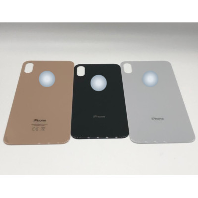 Für iPhone X / XS / XS Max Rückseite Glas Akkudeckel Ersatz mit LOGO
