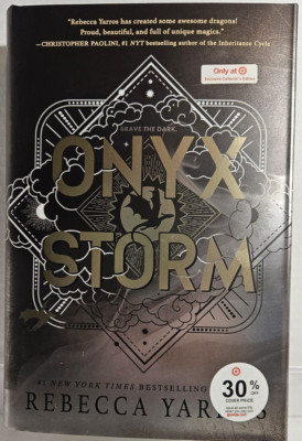 Onyx Storm Target Exclusive Collectors Edition By Rebecca Yarros Hardcover