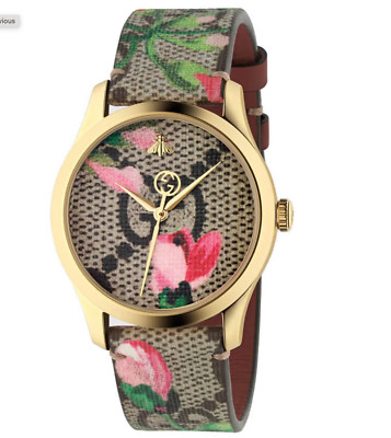 Gucci Women's G-Timeless Floral Dial Watch - YA1264038A