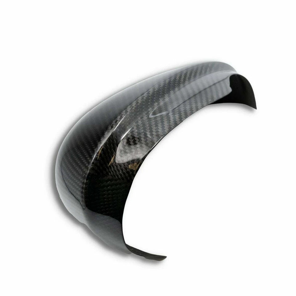 Tapa de espejo retrovisor de fibra de carbono real para Alfa Romeo Giulia Quadrifoglio 2017-2023 Foto 3 de 4