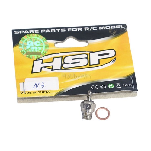 HSP part 70117 N3 Glow plug for HiMOTO 2-stroke Nitro Engine RC Car Buggy Truck - Picture 6 of 6