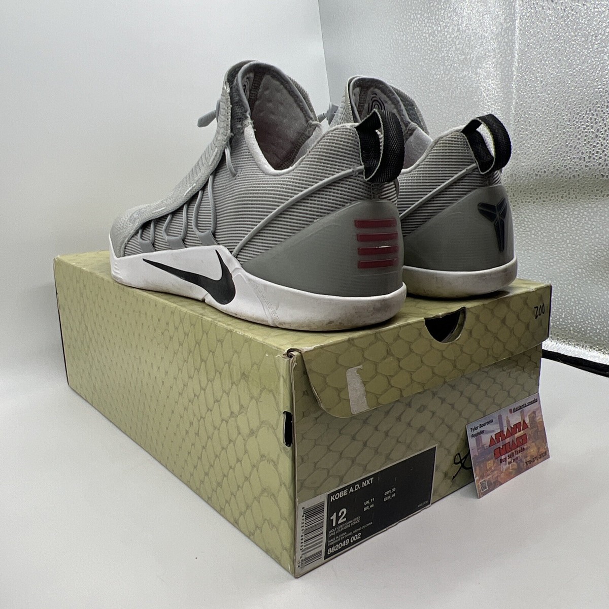 Size 12 - Nike Kobe A.D. NXT Wolf Grey White (882049-002) | eBay