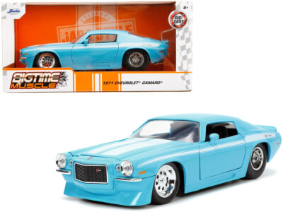Jada 1971 Chevrolet Camaro Z/28 Light Blue 1/24 Diecast Model Car