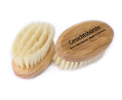 *Gesichtsbürste* Massagebürste Massage Buchenholz helle Naturborste Facial brush