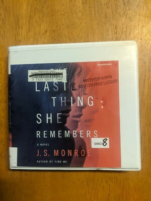 Shelf174F Audiobook~ THE LAST THING SHE REMEMBERS UNABRIDGED BY J. S. MONROE