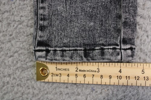 Curtain Call Jegging Jeans Youth 24x26 Black Denim Skinny Acid Wash Casual Uni - Picture 8 of 12
