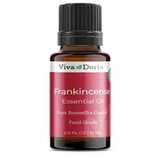 Viva Doria Pure Frankincense Essential Oil, Food Grade, 0.5 fl oz