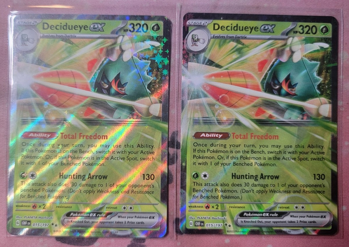 Pokémon TCG Decidueye ex Sv03: Obsidian Flames 015/197 Holo Pokémon TCG Decidueye ex Sv03: Obsidian Flames 015/197 Holo