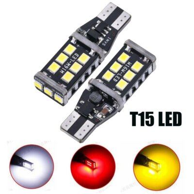 2x T15 W16W 15SMD LED Canbus Glühlampe Rückfahrlicht DRL KFZ Lampe Birne 12V DE