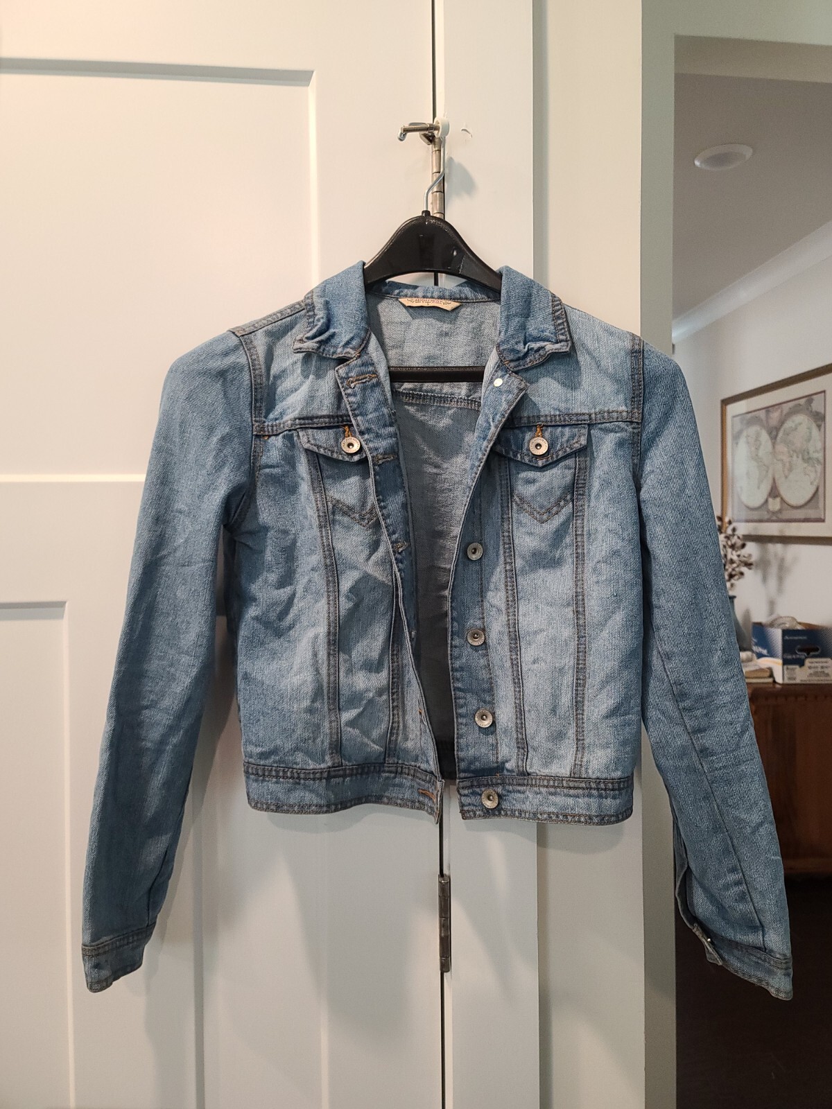 Highway jeans denim jacket women small Gem