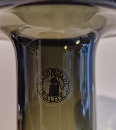 Vintage Ikea Graduated Smoke Grey Mid Century Style Glass Vase 26cm Tall - Picture 6 of 7