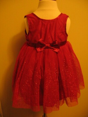 baby girls party dress size 18 months, Oshkosh, red, sparkle, EUC | eBay