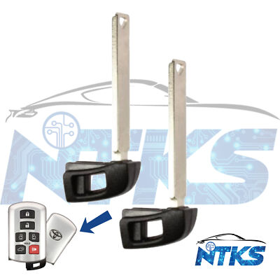 2 New Emergency Key Insert Uncut Blade LXP90 Replacement for Toyota (Lot 02) 