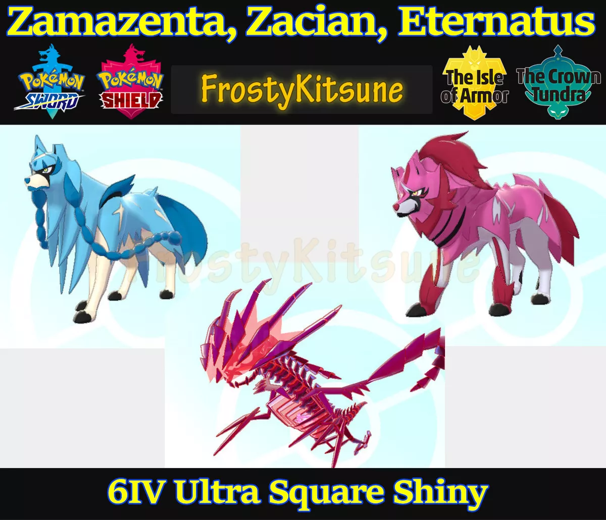 Pokemon Sword and Shield // Ultra Shiny ZACIAN ZAMAZENTA 6IV 