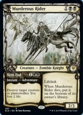MTG MURDEROUS RIDER EXC - ALTERNATIVE MÖRDERREITER - ELD-X IT - MAGIC