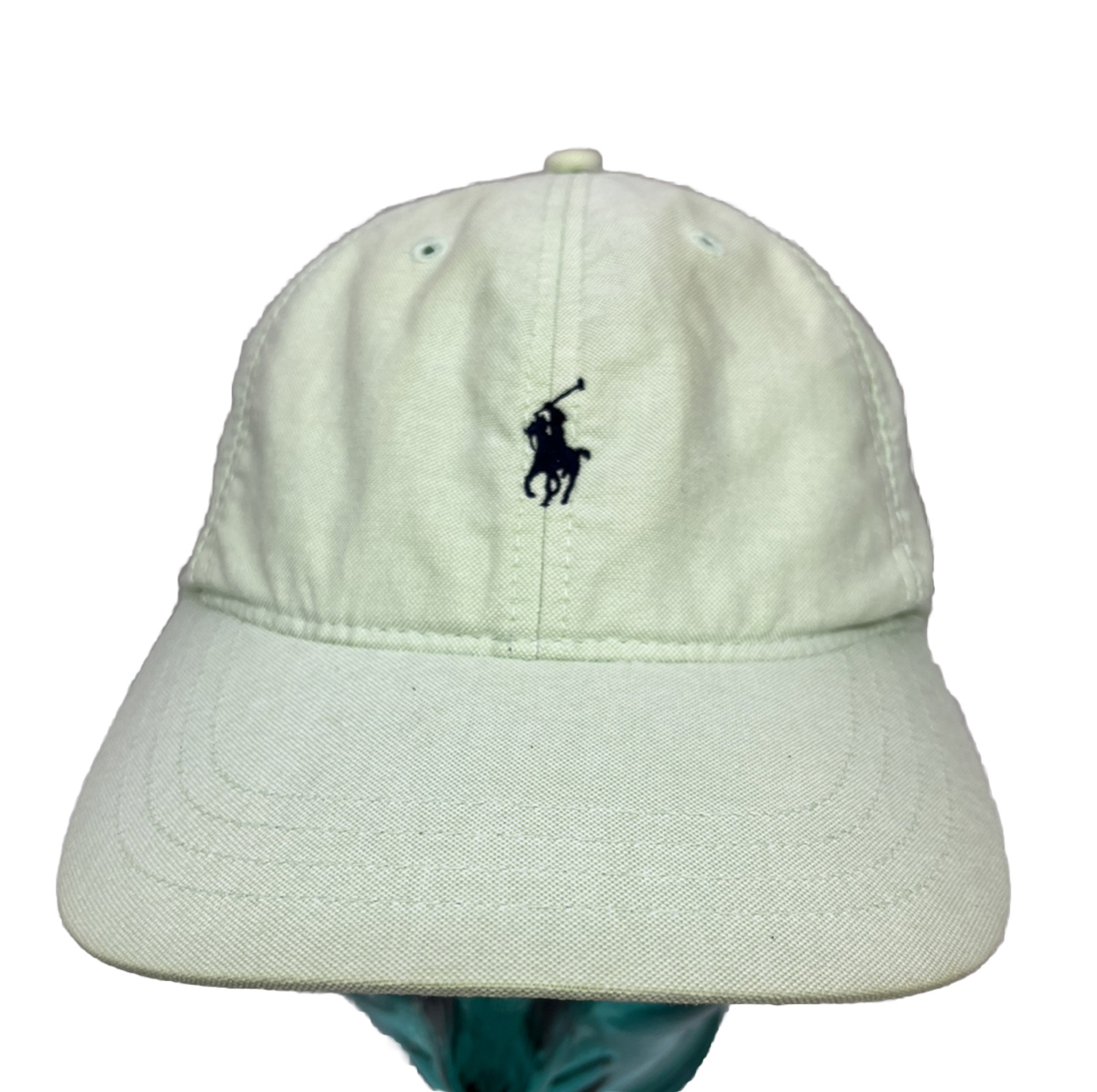 PONY Cappello da baseball polo golf Ralph Lauren cotone verde chiaro cinturino regolabile