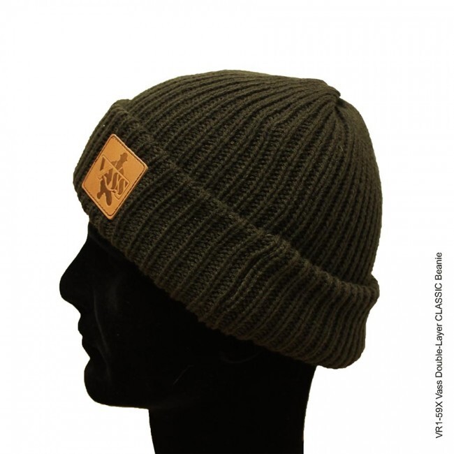 Vass Double Layer classic beanie Carp Fishing Headwear Hat - VR1-59X