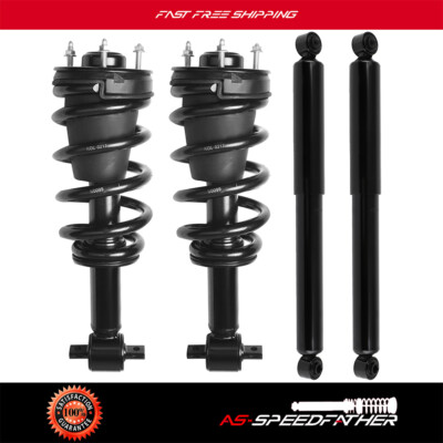 Front And Rear Shock Absorber And Coil Spring Assembly Set 4 Piece Compatible With 2000 2006 Chevy Tahoe 2001 2002 2003 2004 2005
