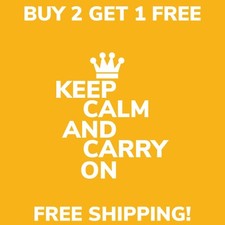 Keep Calm And Carry On Vinyl Decal Sticker Keep Calm And Carry On Vinyl Decal Sticker