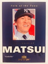 2003 Upper Deck MVP Hideki Matsui Rookie RC Talk Of The Town Mint Condition 