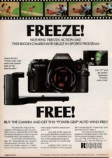 Ricoh -  KR-30SP Camera - Original Magazine Ad - 1987