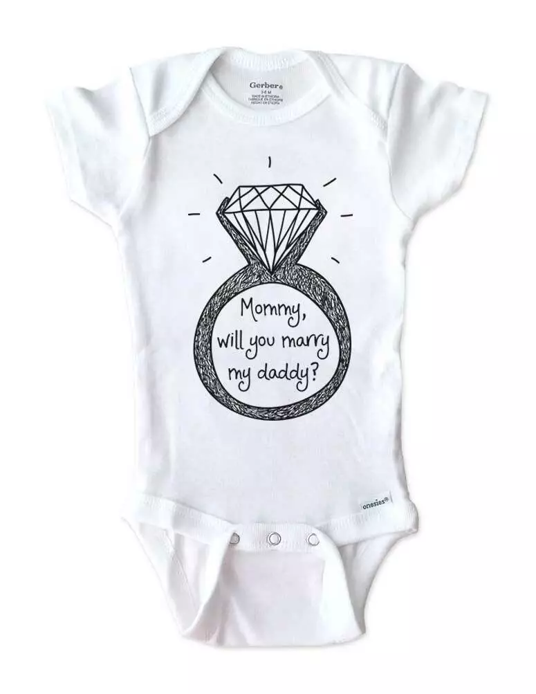 marry　surprise　you　will　onesie　Mommy　husband　RING　marriage　baby　daddy?　proposal　eBay