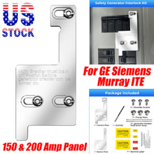 Aluminum Generator Interlock Kit For GE Siemens Murray ITE 150 & 200 Amp Panel