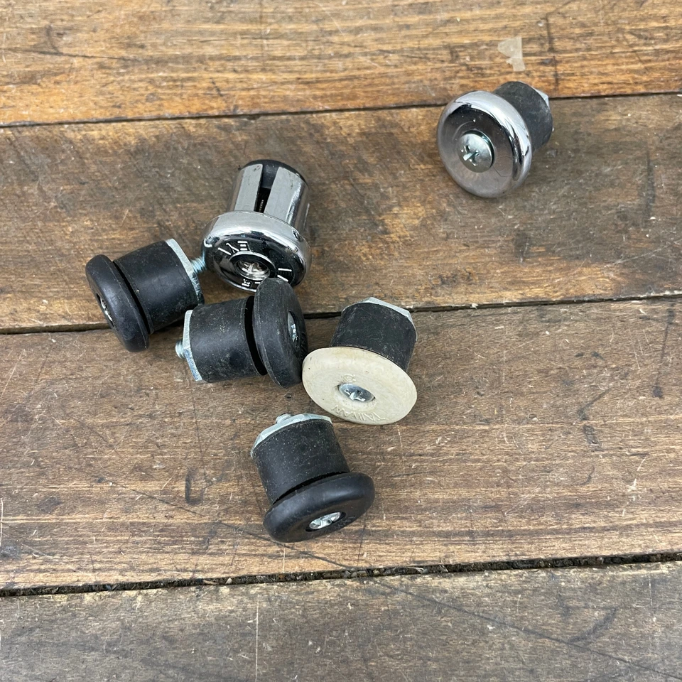 Vintage Bicycle Handlebar End Plugs Expanding Rubber Plastic Lot 6 Plugs Eroica - Image 4 of 4