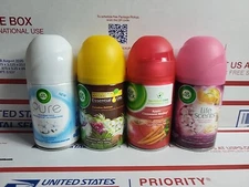 (4) AIRWICK PURE Automatic Spray Can Refills, 4 Fragrances, 6 oz Each