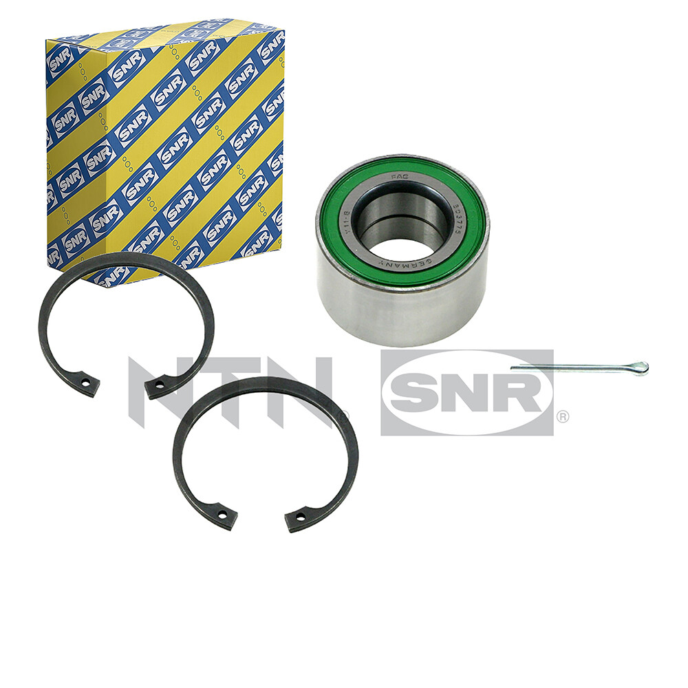 Kit de roue SNR R153.39 roulement mecanique essieu arriere avec accessoires