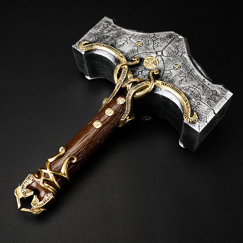 16cm Thor's Hammer God of War: Ragnarok Game Peripheral Metal Weapon Model  Doll Toys Equipment Accessories Decoration Collection