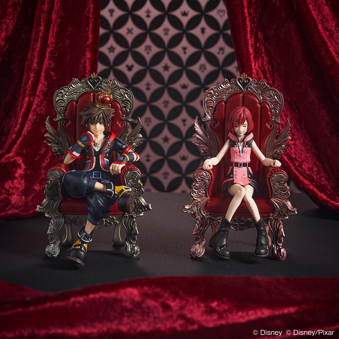 KINGDOM HEARTS リミテッドエディション フィギュアセット Kingdom Hearts 20th Anniversary Sora Kairi Statue Figure SET