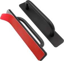 Adhesive Cabinet Door Handles, Black, Small 148Mm , 2 Pcs Self-Stick Instant