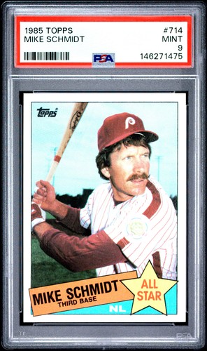 1985 Topps Mike Schmidt #714 card