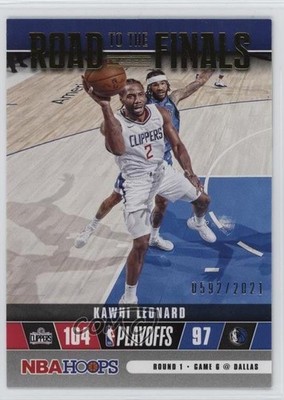 2021 Panini NBA Hoops Road to the Finals First Round /2021 Kawhi Leonard #42 5yi