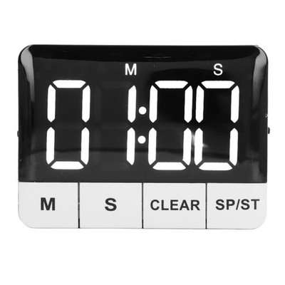 Large Display LED Timer Adjustable for Kitchen Baking Homework & Office Use