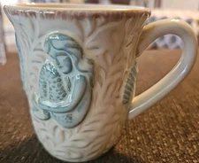 Cracker Barrel 4.5" Mug  Mermaid Ocean Beach Seahorse Starfish Tea Cup Nautical