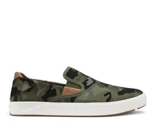 OLUKAI Lae'ahi Pa'i Slip On Camo Green Boat Shoes 10444-6ZKE Men’s Size 11